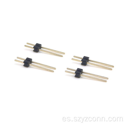 Conector de clavija de 2,54 mm de una sola fila recta 2P
